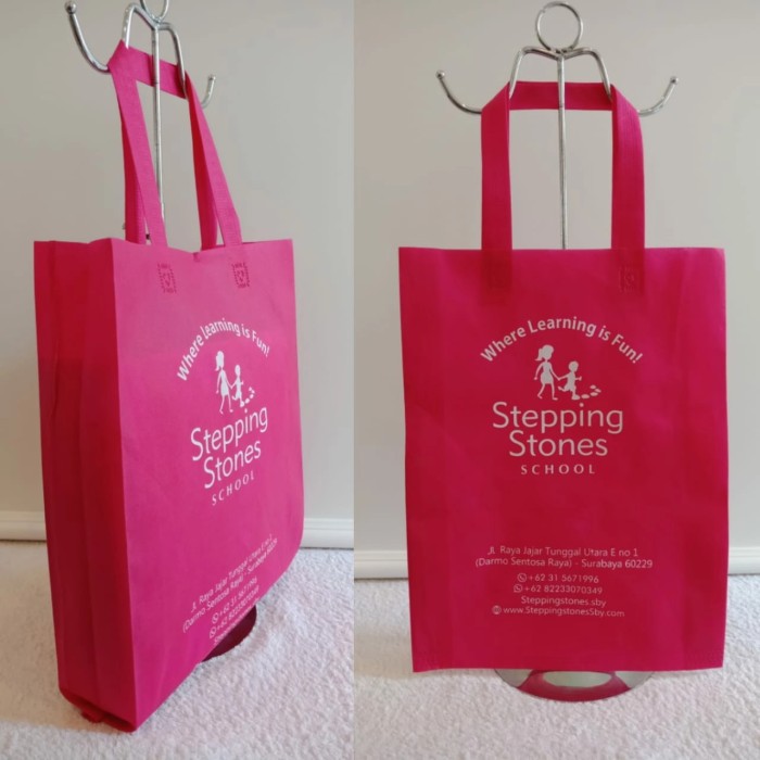 Tas Spunbond Goodie Bag Custom Desain Sablon
