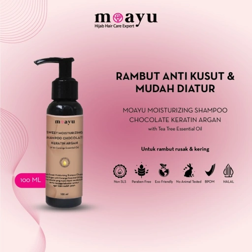 Image of Moayu Sweet Shine Chocolate Keratin Argan Shampoo 100 ml