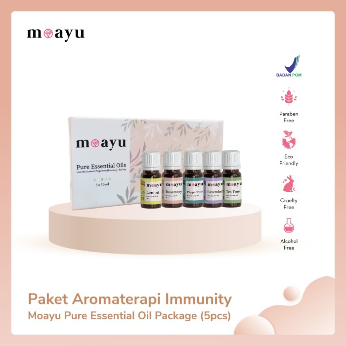 Moayu Pure Essential Oil Package All Variant 5 pcs