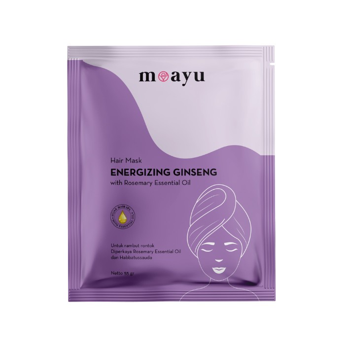 [2 pcs] Moayu Energizing Ginseng Hair Mask 55 g - Masker Rambut