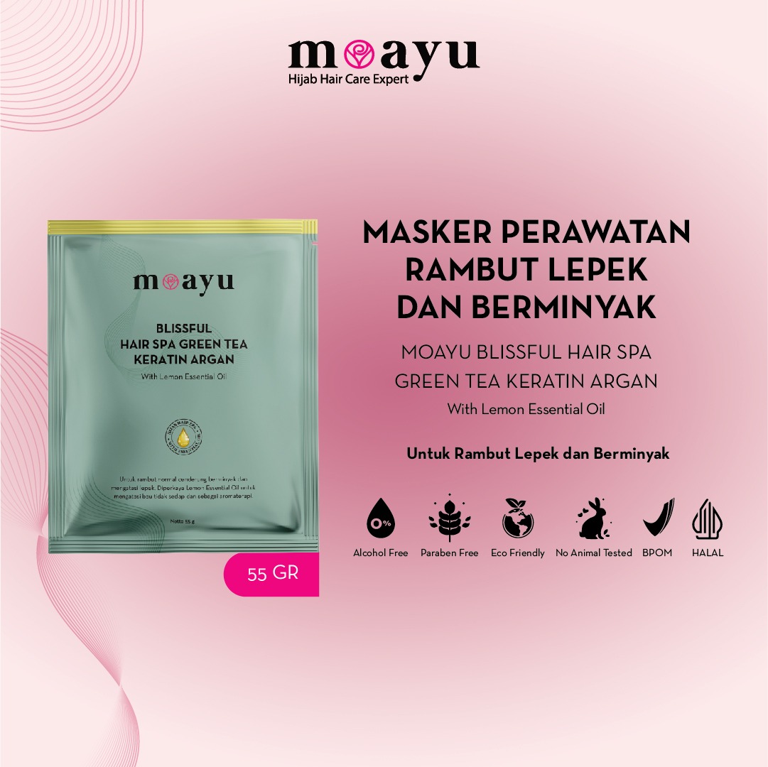 Green Tea Keratin Hair Care Set - Non SLS untuk Rambut Berminyak Lepek dan Kusam