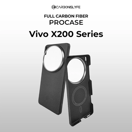 Image of CARBON IS LYFE - Vivo X200 Series ProCase - Full Carbon Fiber Phone Case