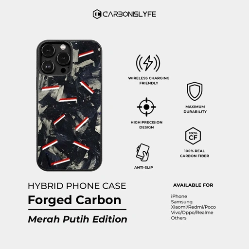Image of CARBON IS LYFE - [All Phone Series] Indonesian Forged Armor Case - Hybrid Carbon Fiber Phone Case