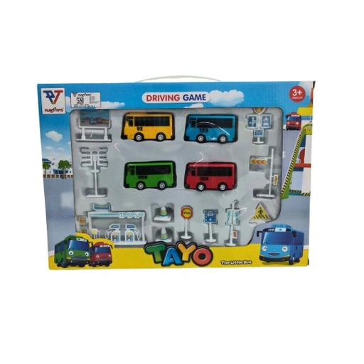 Image of MAINAN MOBIL PB DOS BUS TAYO 4 PCS RAMBU PETA(333-003A)