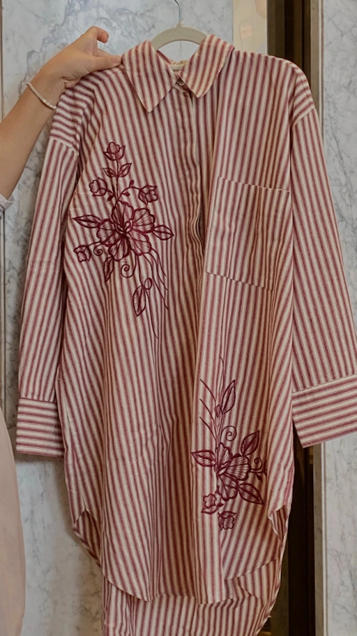 Image of GHANIEA-Heritage Name Long Shirt