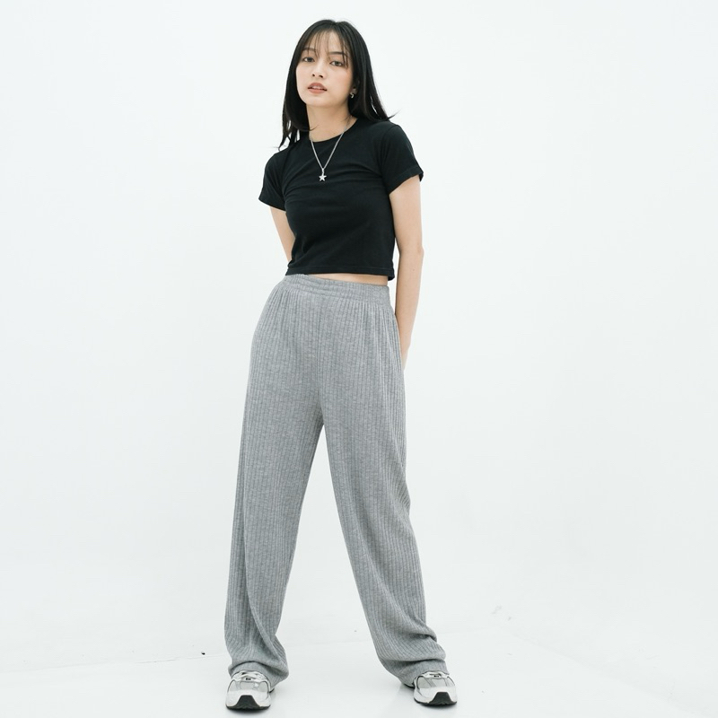 Renaette - NARA CULLOTE - Bawahan Knit Pants - Celana Kulot Knit - Celana Highwaist - Kulot Knit Premium