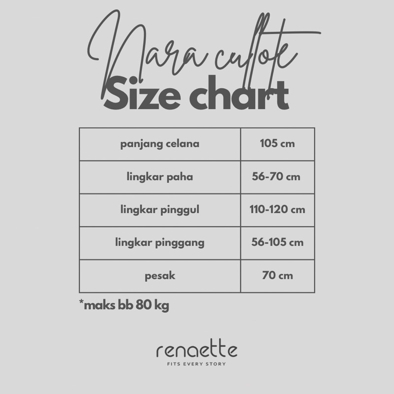 Renaette - NARA CULLOTE - Bawahan Knit Pants - Celana Kulot Knit - Celana Highwaist - Kulot Knit Premium