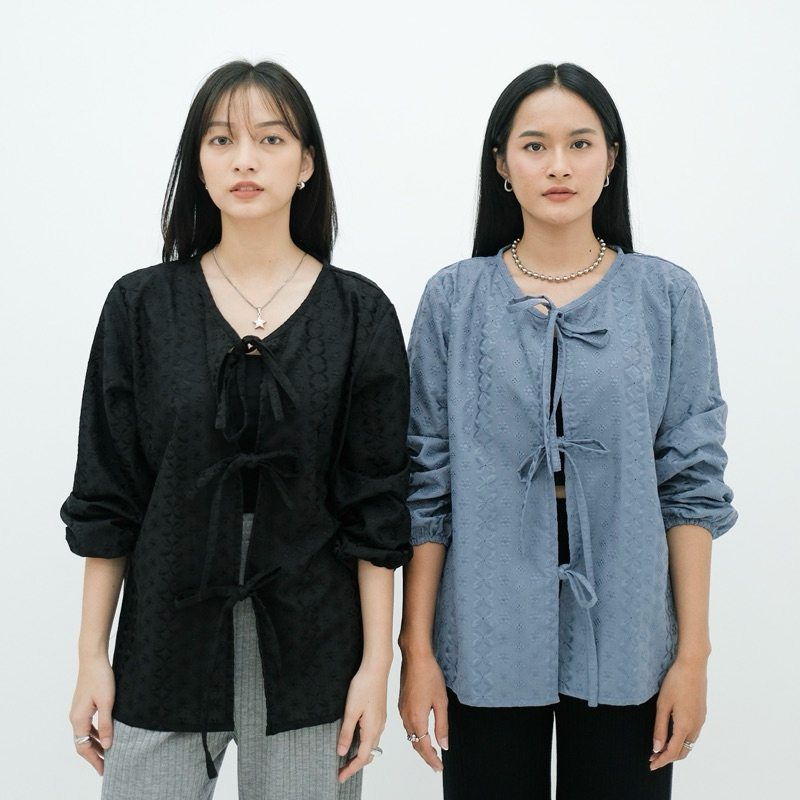 Renaette - SEINA OUTER - Atasan Bordir - Outer Brukat Tali Coquette Premium - Outer Simple Wanita Bordir Embroidery
