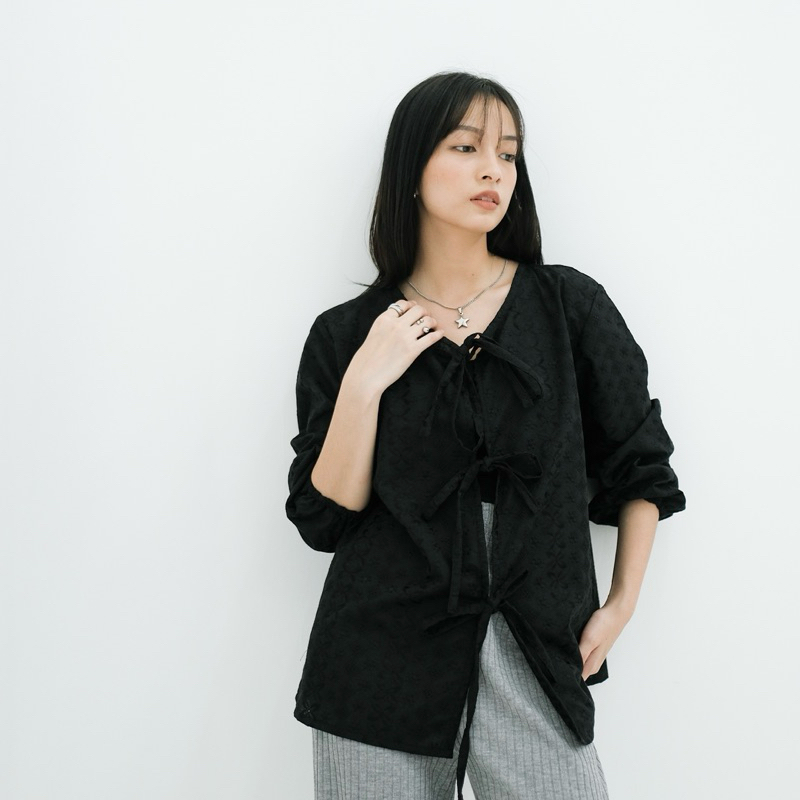 Renaette - SEINA OUTER - Atasan Bordir - Outer Brukat Tali Coquette Premium - Outer Simple Wanita Bordir Embroidery