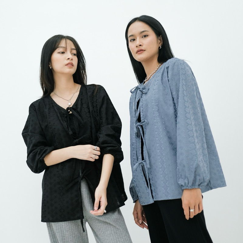 Renaette - SEINA OUTER - Atasan Bordir - Outer Brukat Tali Coquette Premium - Outer Simple Wanita Bordir Embroidery