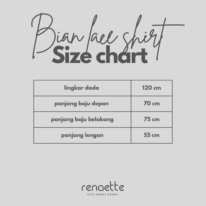 renaette - bian lace shirt | kemeja brukat | oversized shirt