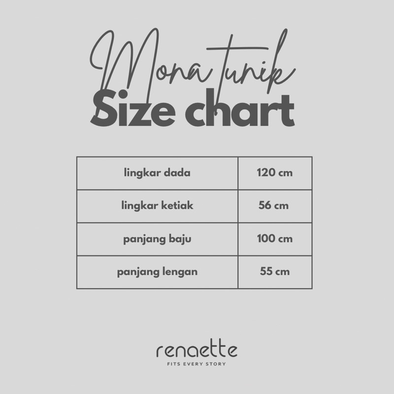 renaette - mona tunik | oversize tunik | tunik putih | tunik wanita