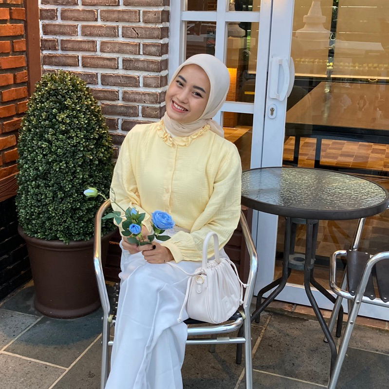 renaette - sean blouse | korean blouse | katun muslin wanita | atasan simpel