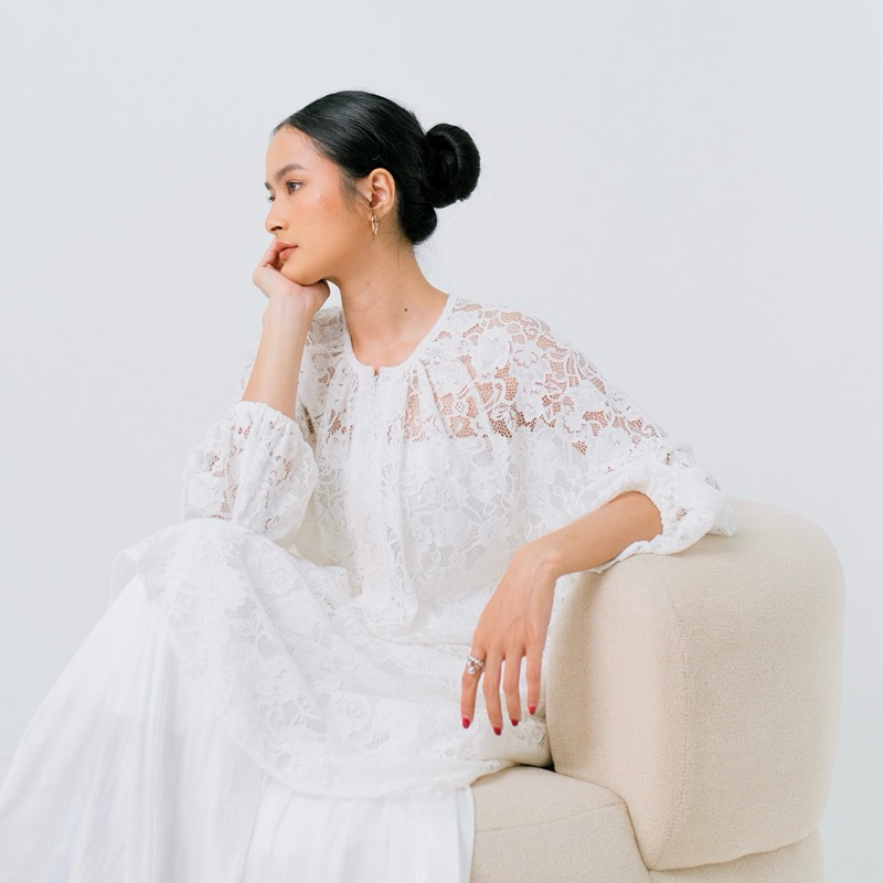 Renaette - SYIFA TUNIK - Atasan Brukat - Tunik Kondangan - Lace Brukat - Kebaya Modern
