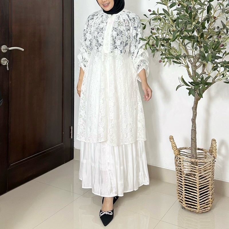 Renaette - SYIFA TUNIK - Atasan Brukat - Tunik Kondangan - Lace Brukat - Kebaya Modern