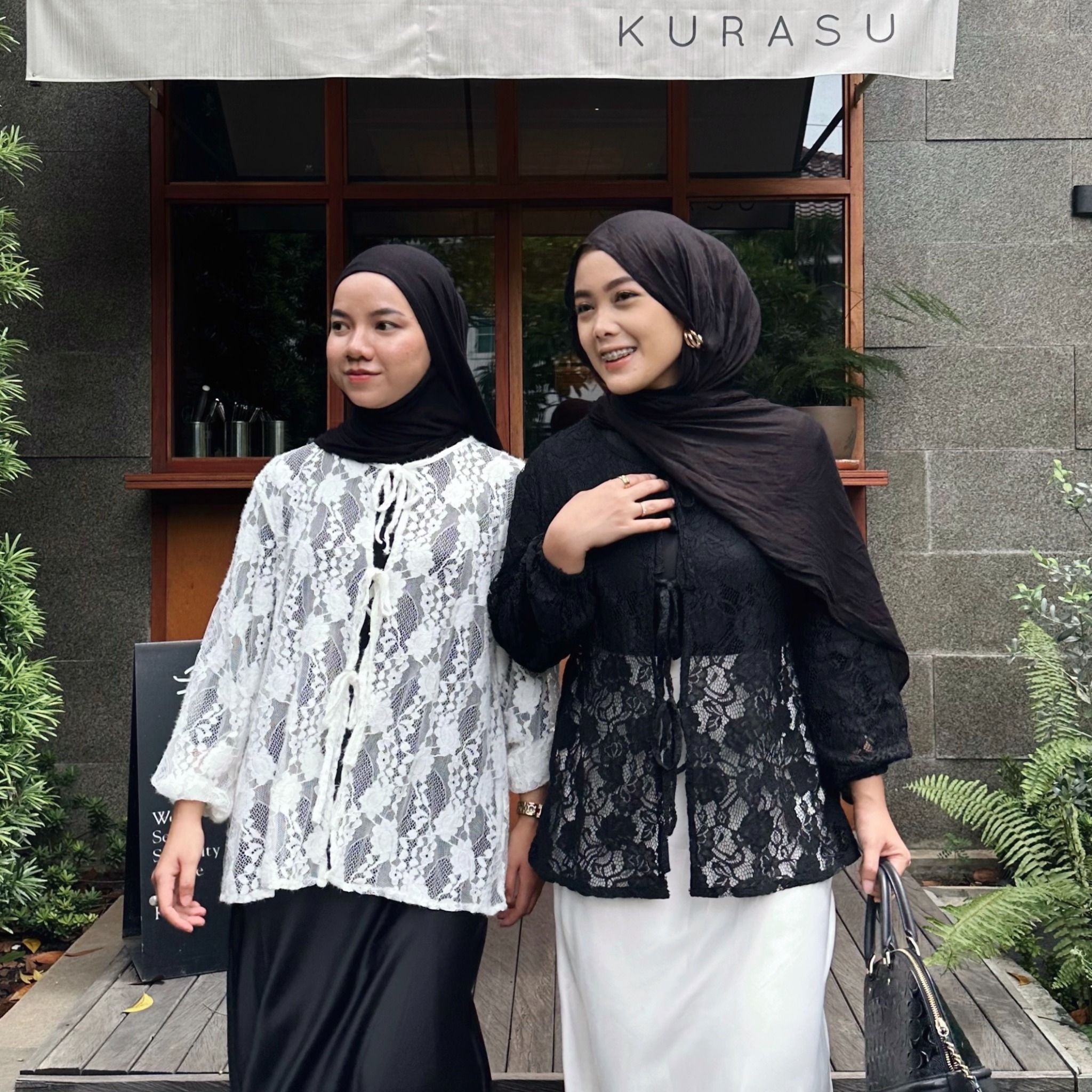 Renaette - ADELIA OUTER - Outer Tali Coquette - Atasan Wanita - Coquette top - Lacy Brukat
