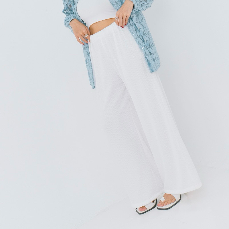 Renaette - KALE PLEATS CULLOTE - Bawahan Highwaist - Kulot Wanita Premium - Celana Panjang Wanita - Loose Pants - Flare Pants