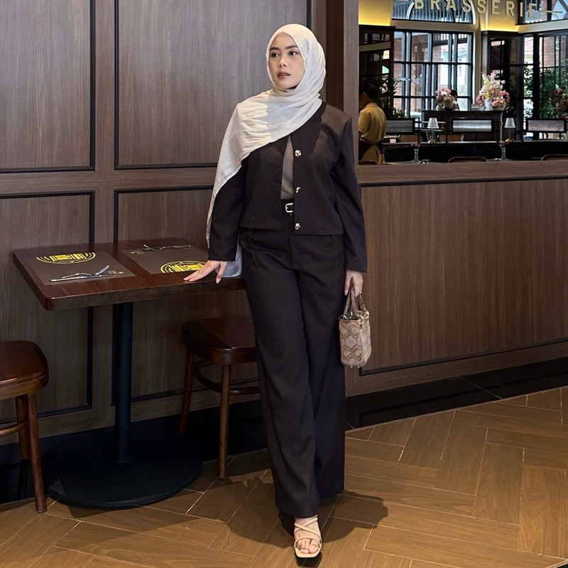 Renaette - JAZY BLAZER - Atasan Formal Wanita - Blazer Polos Korean Style