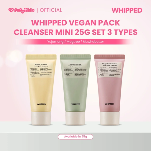 Image of WHIPPED Vegan Pack Cleanser MINI 25g SET 3 TYPES
