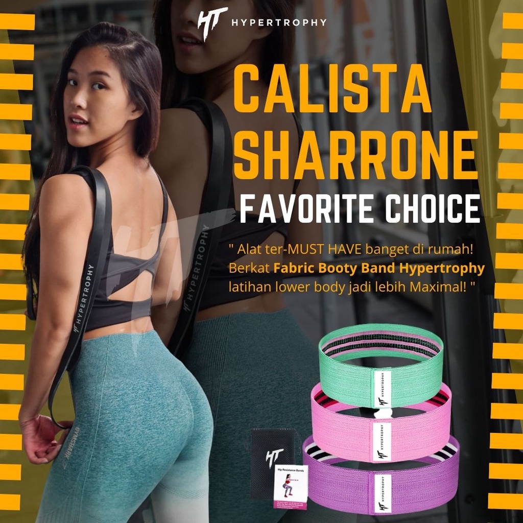 Fabric Hip Booty Squat Resistance Power Band Fitness Home Workout Gym Yoga Alat Karet Loop Elastic Stretching
