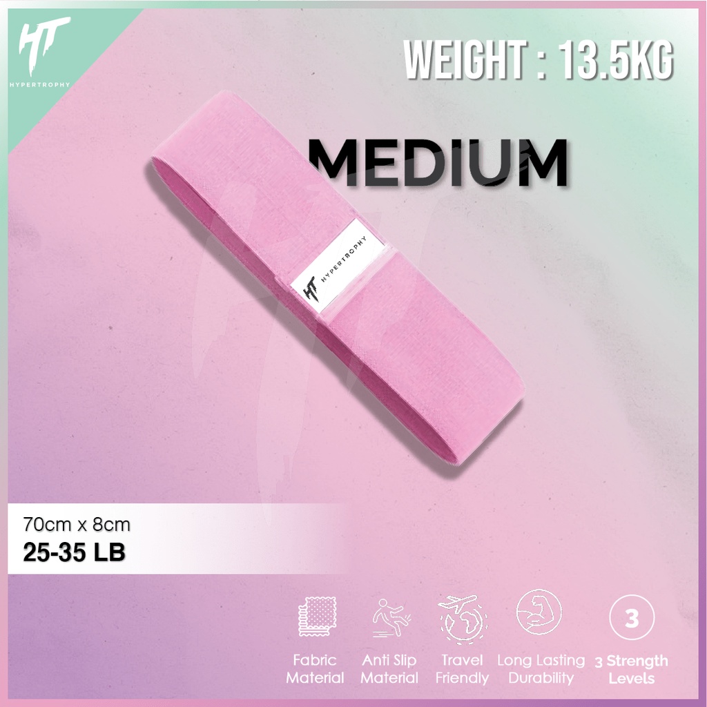 Fabric Hip Booty Squat Resistance Power Band Fitness Home Workout Gym Yoga Alat Karet Loop Elastic Stretching