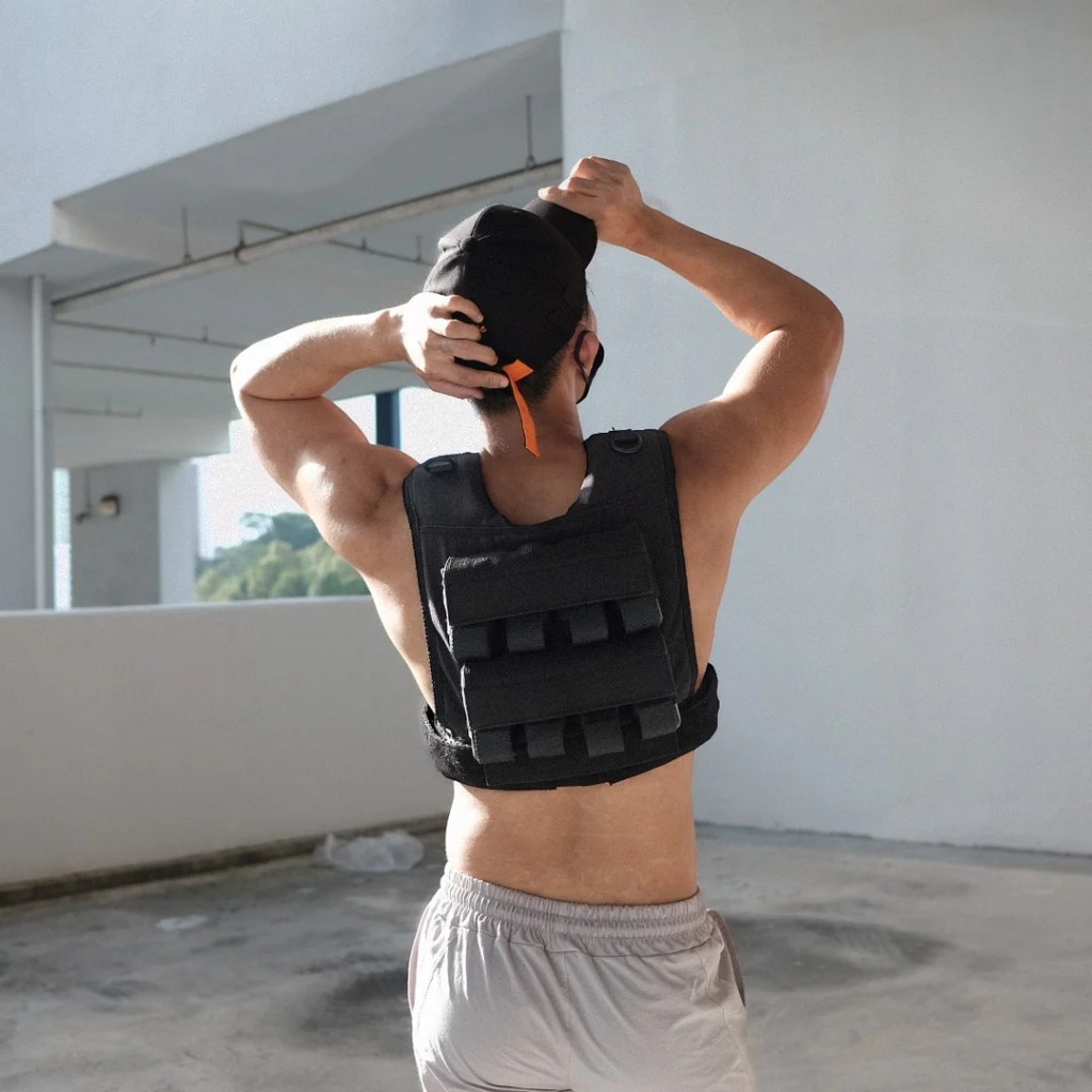 Adjustable Weight Vest Rompi Olahraga Beban Pemberat Badan Bending Crosssfit Fitness Gym Hypertrophy