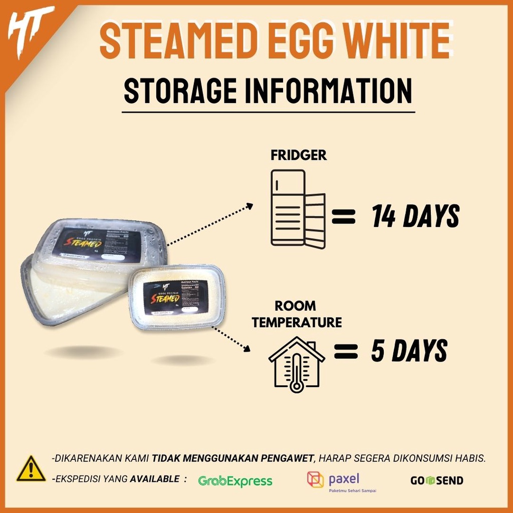 Hypertrophy Egg White Steam Putih Telur Pasteurisasi Kukus Matang Premium Murni Suplemen Whey Protein Cair Tanpa Kalori Lemak