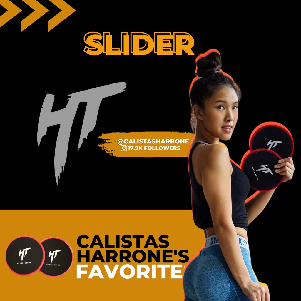 Fitness Power Slider Sliding Disc Gliding Plate Dual Core Exercise Portable Home Workout Gym Yoga