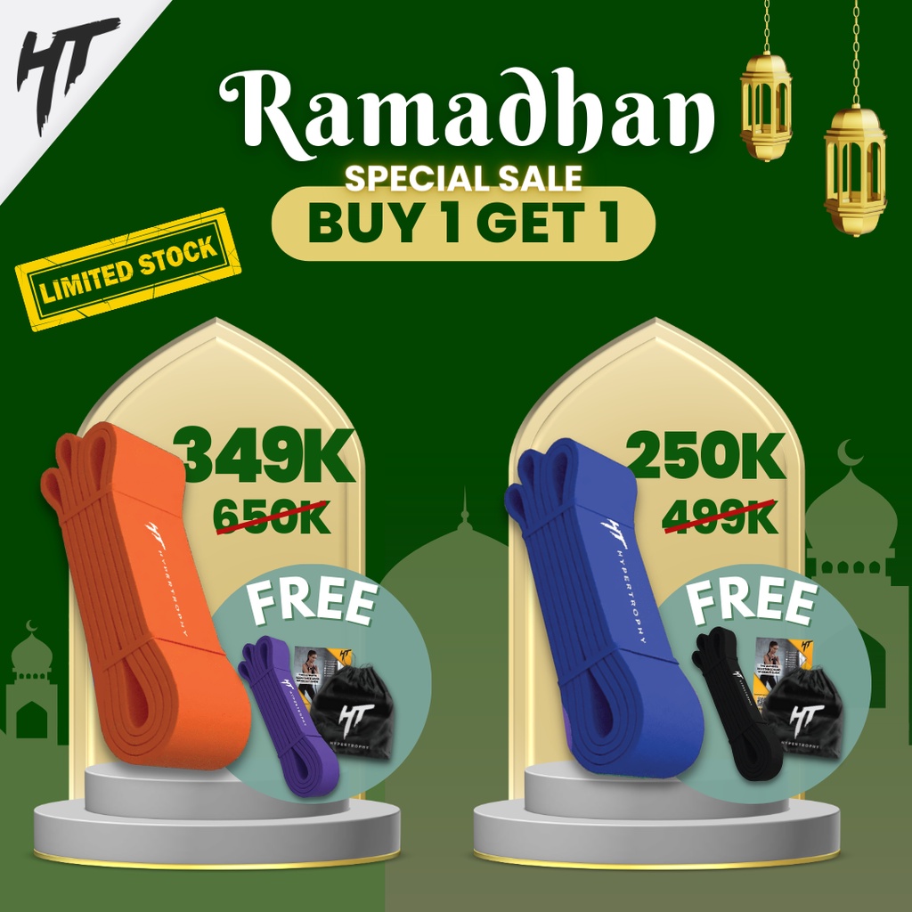 [LIMITED SALE] Egg White Protein + Home Workout Resistance Fitness Band/ Alat Olahraga Rumah Portable