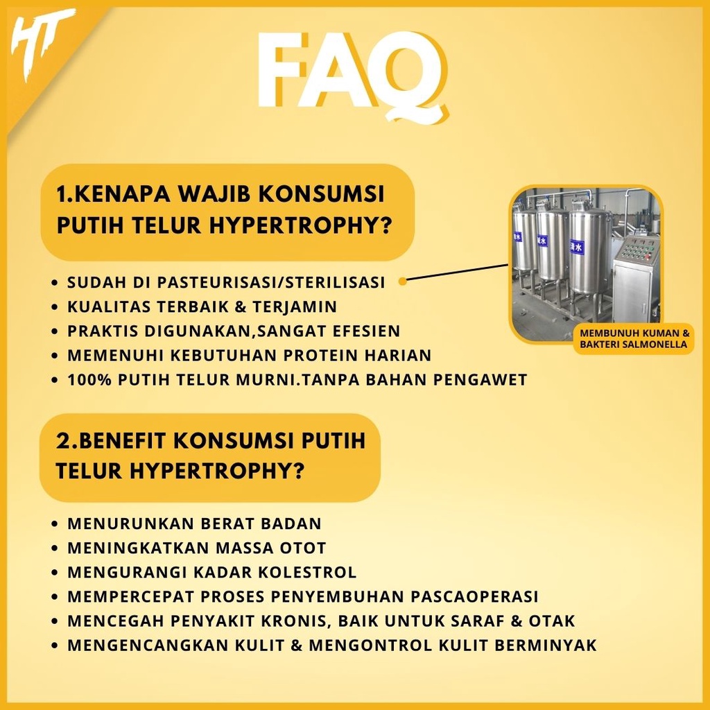 Hypertrophy Egg White Liquid Cairan Putih Telur Pasteurisasi Premium Tanpa Bakteri Suplemen Whey Protein Cair Tanpa Kalori Lemak