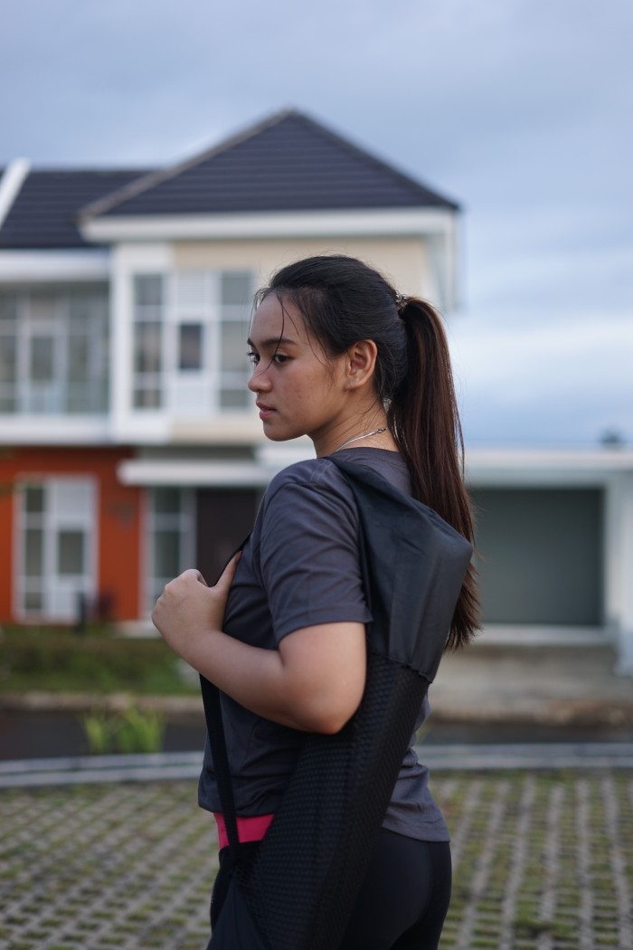 Rubber Yoga Mat Karpet Matras Pilates Olahraga Natural Eco Friendly