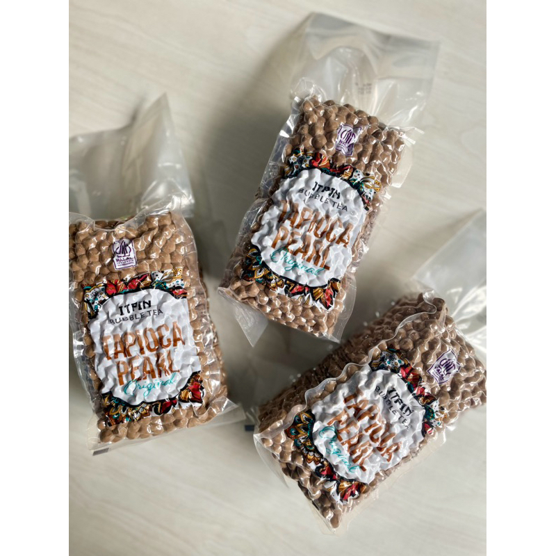 Boba Tapioka Pearl Itpin Original 1 Kg - Tersedia Harga Grosir Per Dus isi 12 kg