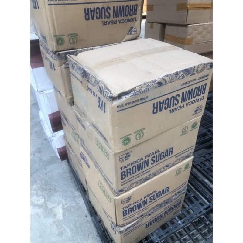 Boba Tapioka Pearl Brown Sugar Itpin 1 Kg - Tersedia Harga Grosir Per Dus isi 12 kg
