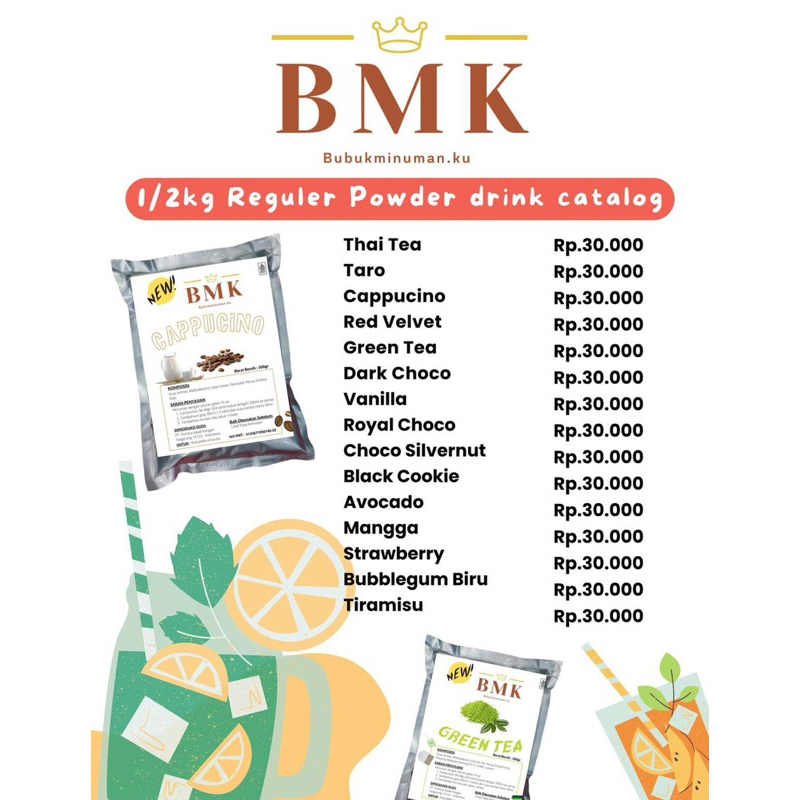 Bubuk Minuman BMK 500 gram ( setengah kg ) - Bubuk Minumanku Setengah Kilo