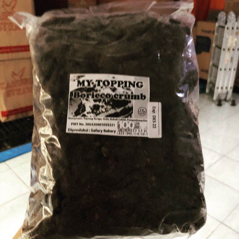 Topping Black Crumb 1 Kg Premium - Crumb Kasar - Crumb Halus