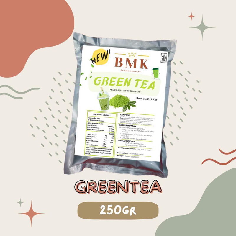 Bubuk Minuman BMK Mix 250 Gram - Taro - Greentea - Thaitea - Redvelvet - Dark Choco - Cappucino