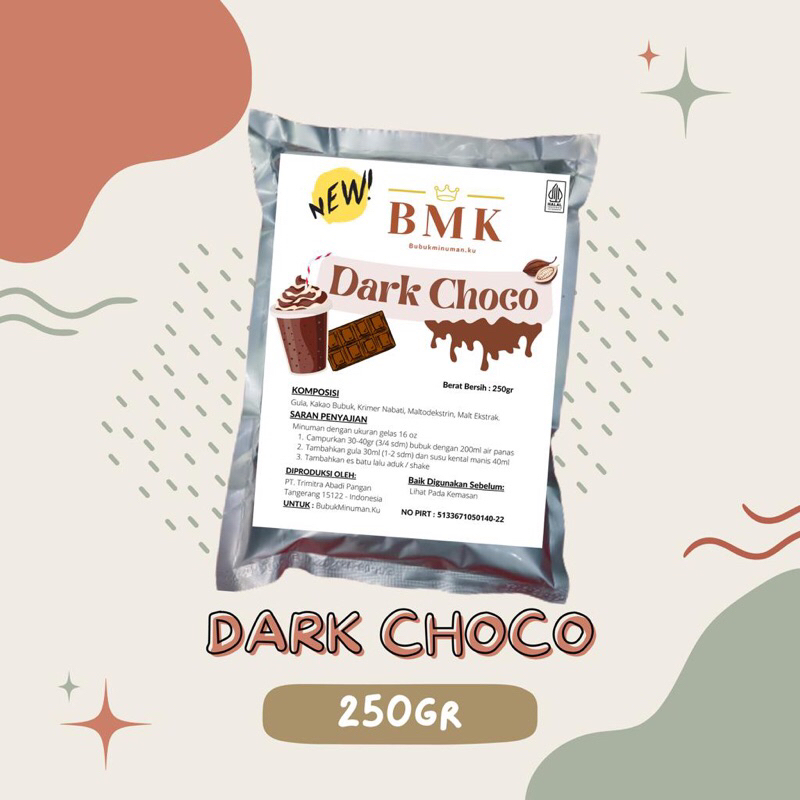 Bubuk Minuman BMK Mix 250 Gram - Taro - Greentea - Thaitea - Redvelvet - Dark Choco - Cappucino