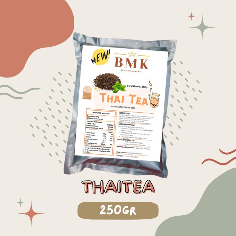 Bubuk Minuman BMK Mix 250 Gram - Taro - Greentea - Thaitea - Redvelvet - Dark Choco - Cappucino