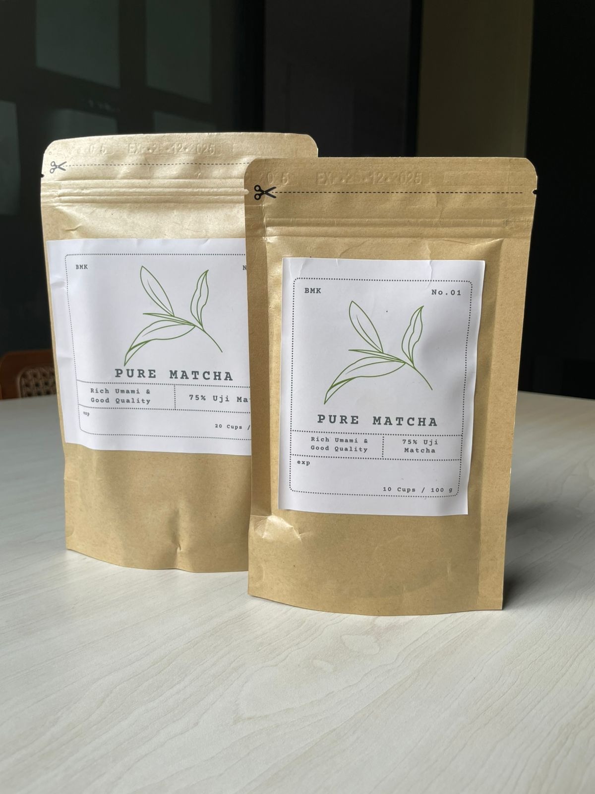BMK Matcha Pure Premium Plain Powder - 100 gr - 200 gr