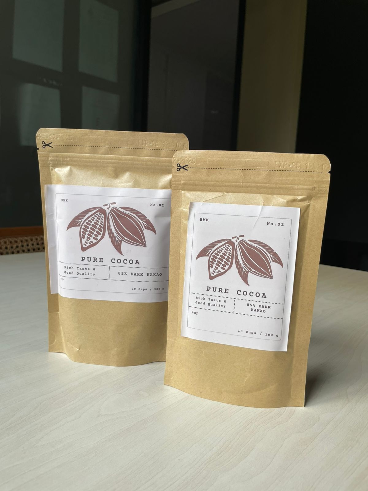BMK Dark Choco Kakao Pure Premium Plain - 100 gr - 200 gr