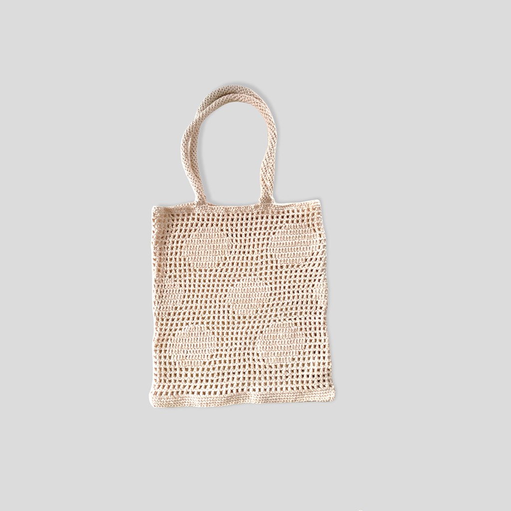 I Want To Smell The Pefume - Spotty Tote Bag - Tas Rajut