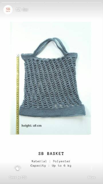 I Want To Smell The Perfume - SB Basket - Tas belanja fashionable