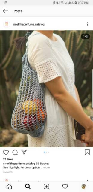 I Want To Smell The Perfume - SB Basket - Tas belanja fashionable