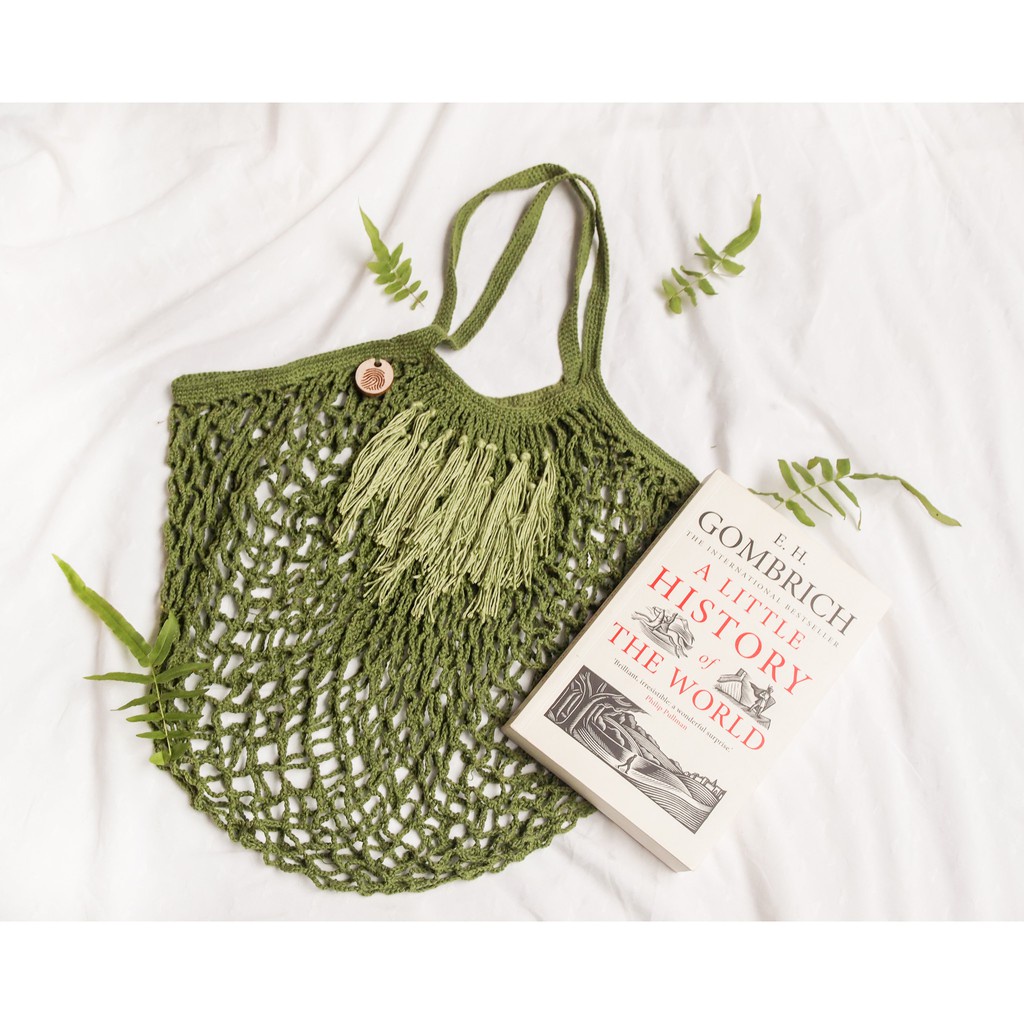 I Want To Smell The Perfume - Melly Fringes - Tas crochet untuk liburan