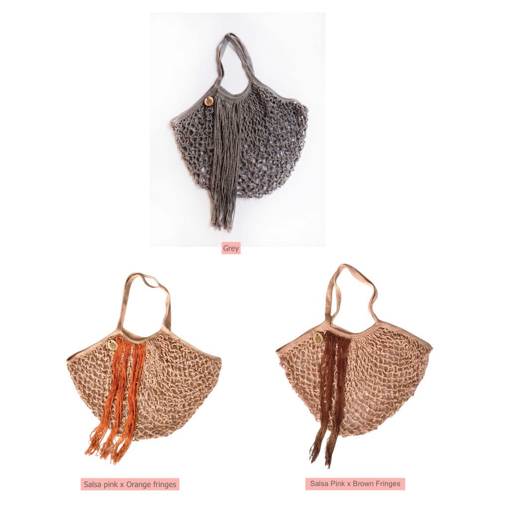 I Want To Smell The Perfume - Melly Long Fringes - Tas belanja reusable serba pakai