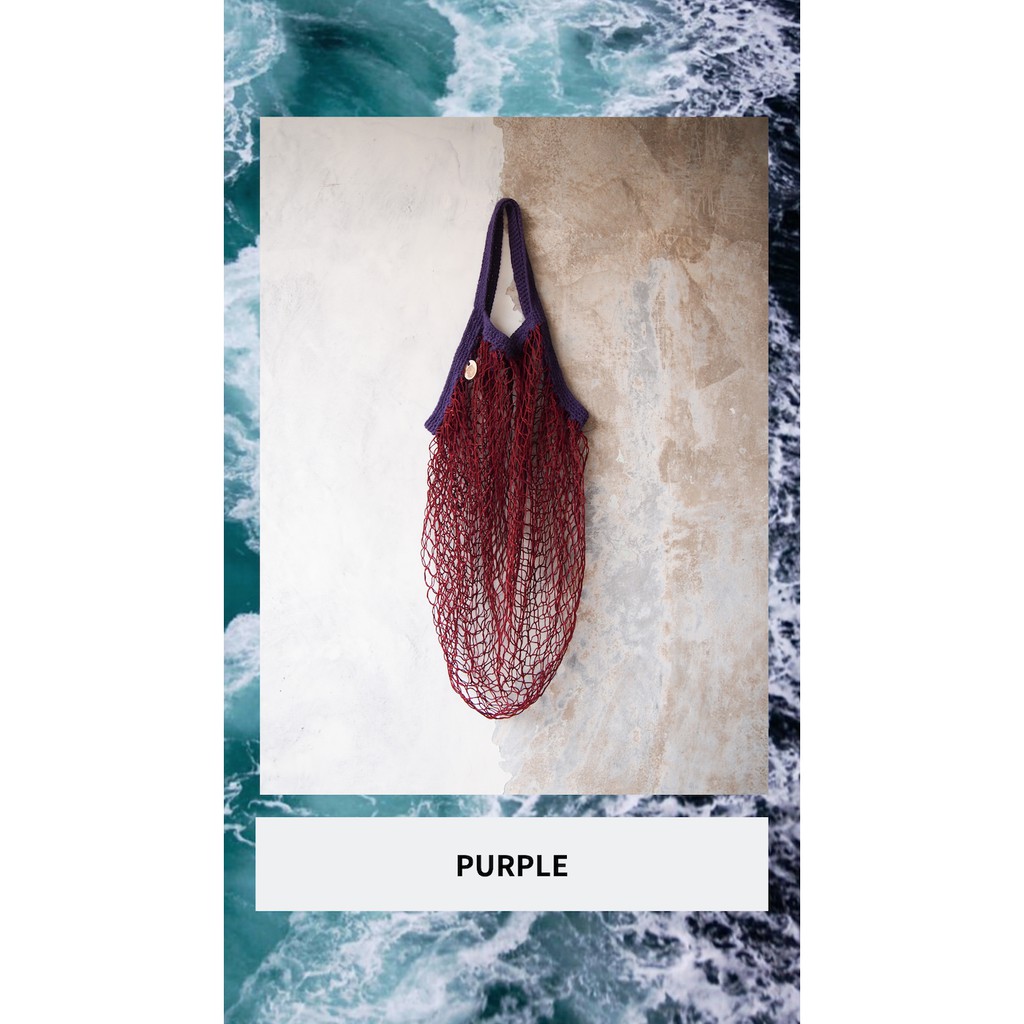 I Want To Smell The Perfume - Anthea M - Tas belanja upcycle jaring ikan