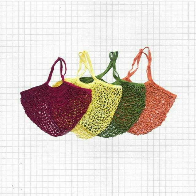 I Want To Smell The Perfume - Melly Market Bag - Tas rajut belanja reusable