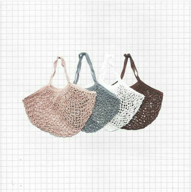 I Want To Smell The Perfume - Melly Market Bag - Tas rajut belanja reusable