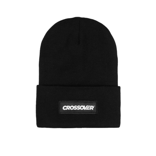Image of BEANIE HAT CROSSOVER WOVA BLACK