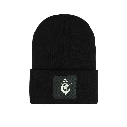 Image of BEANIE HAT CROSSOVER CHERB BLACK